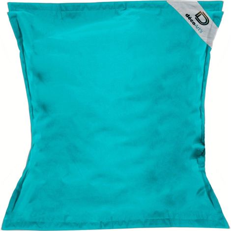 Pouf Géant XXL Déhoussable, Flottant pour Piscine, Deco Arts Bleu caraibes
