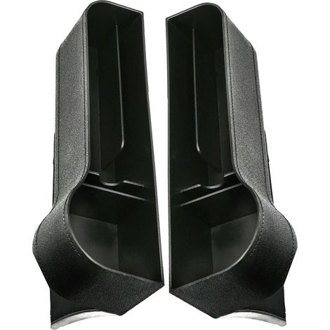(1 paire) Organisateur d'espace entre les sièges auto avec poche pour bouteille, boîte de rangement pour ranger les boissons entre les sièges avant, téléphone, clés, étui de carte et autres accessoire (1/5)