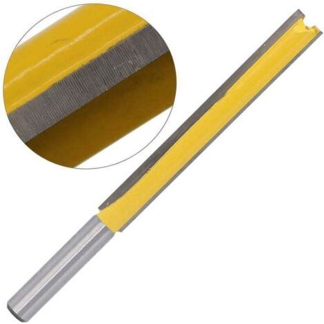 [JAMAIS UTILISÉ]Fraise à bois extra longue et droite, fraise à fente, 77 mm,Fraise pour défonceuse, affleureuse et toupie (1/4)