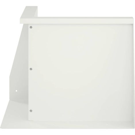 vidaXL Muro de Contención 2 uds. 50 x 50 x 50 cm Acero Blanco (1/2)