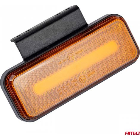 Feu de position LED OM-02-O rectangulaire orange AMIO-02376 (1/5)