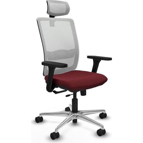 Sedia da ufficio piqueras y crespo Haches bianco alluminio schiuma (1/2)