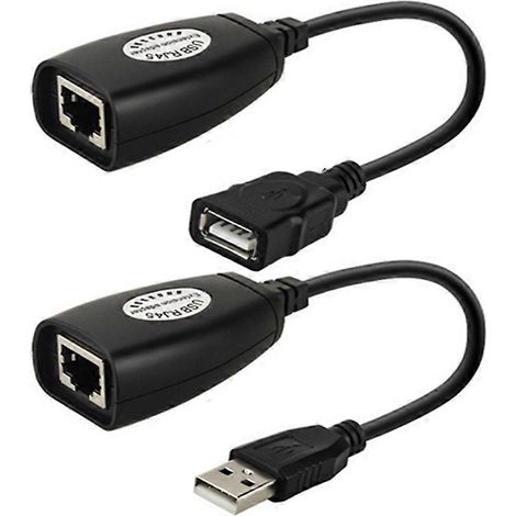 USB-Verlängerung 50 m Distanz RJ45 Cat5e/6 Kabel LAN-Adapter über Repeater