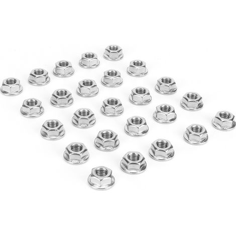 Lot de 25 écrous à bride en acier inoxydable résistant à la corrosion, accessoires pour serres, M8 (1/5)