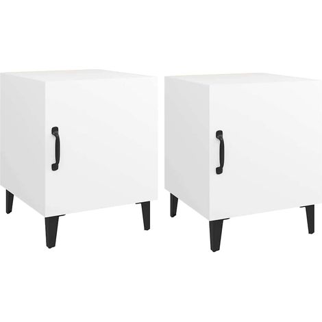Maison Exclusive - Mesitas de noche 2 unidades madera contrachapa (1/5)