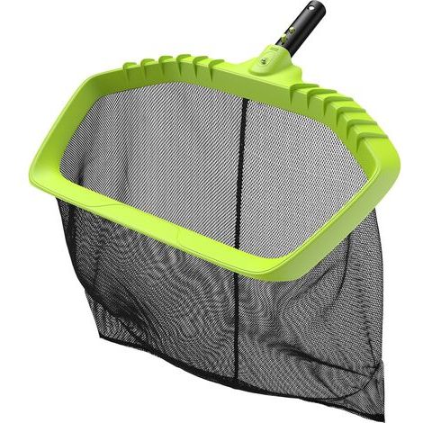 Professionelles Poolskimmernetz, großes Fassungsvermögen, griffloses Oberflächennetz zum Auffangen von Blättern, für Schwimmbäder, Teiche, Spas und Wasserparks (1/5)