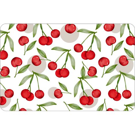 Set de Table Imprimé "Cerisette" 28x44cm Rubis (1/2)