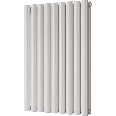 Omeara - White Designer Radiator H800mm x W522mm Double Panel