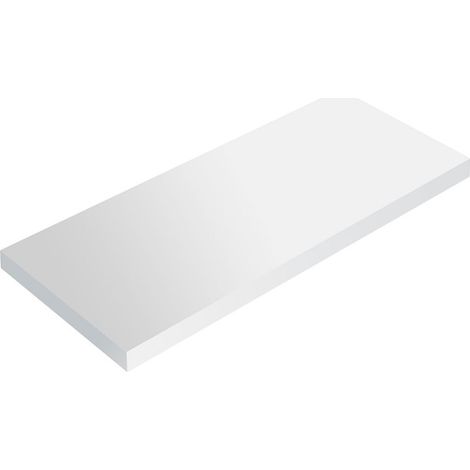Mensola da parete ripiano moderno scaffale a muro soggiorno Smart - Bianco (1/5)