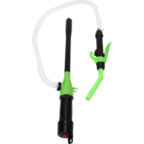 Pompe à siphon transvasement portable sur batterie pour carburant diesel eau débit 2,2 GPM réglable polyvalente avec filtre verte (1/5)