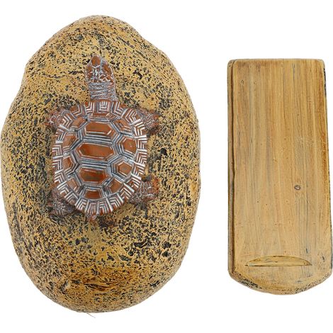 Coffre à clés caché dans une pierre, boîte de rangement sécurisée pour clés d'extérieur, statue de jardin, ornement en pierre, décoration pour cour extérieure (1/5)