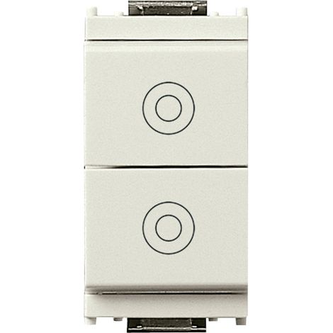 VIMAR - 16121.B Due pulsanti 1P NO 10A bianco