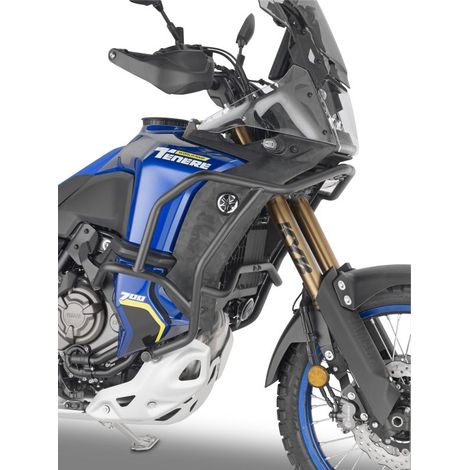 Barras protectoras de motor Kappa para Yamaha Tenere 700 World Raid '22, color negro.