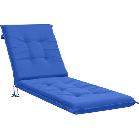 Sunlounger Cushion GEMERT 100% Polyester Royal Blue vidaXL (1/5)