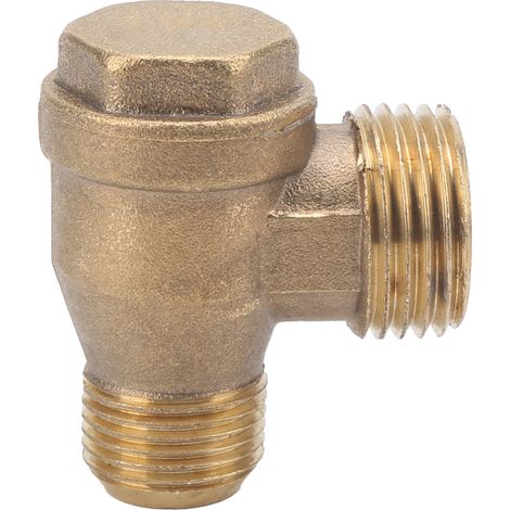 Clapet anti-retour bidirectionnel en laiton pour compresseur d'air, filetage 1/2 x 3/8