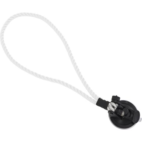 Porte-chapeau à ventouse, porte-chapeau de cowboy avec corde, décoration pour portière de voiture, blanc (1/5)