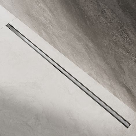SONNI Edelstahl Duschrinne, 360 Grad Siphon, Befliesbar Ultrafeine Platten Bodenablauf für Duschkabine, Länge 100 cm (1/5)