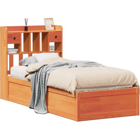 Maison Exclusive - Letto senza Materasso Marrone Cera 75x190 cm in Legno di Pino