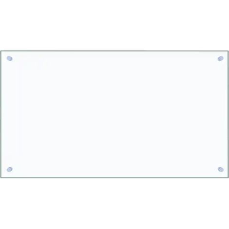 Protector antisalpicaduras transparente para cocina 90 x 50 cm fácil de limpiar fabricado en vidrio templado transparente 020046335 (1/5)