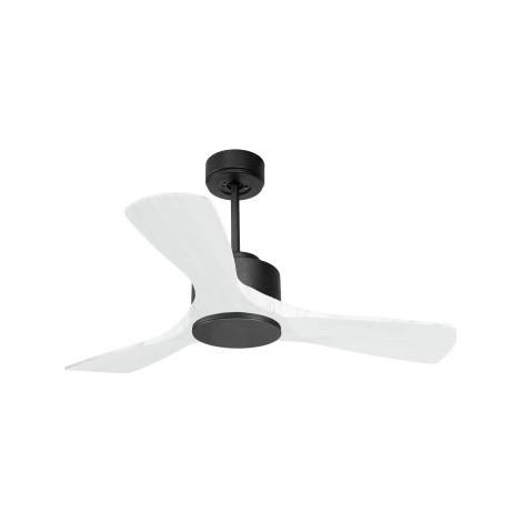 Modulo de KlassFan - Super destratificateur et ventilateur DC 106 cm Gris basalte pales bois blanc sans Lumière  15 à 20 m²