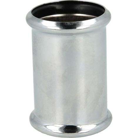 Double manchon siphon avec bagues rondes, 32 x 50 mm
