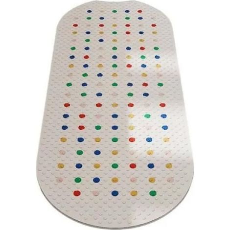 Tapis de salle de bain 40100 cm tapis antidérapant pour baignoire - avec ventouses fortes au bas pour la stabilité Colordot (1/5)