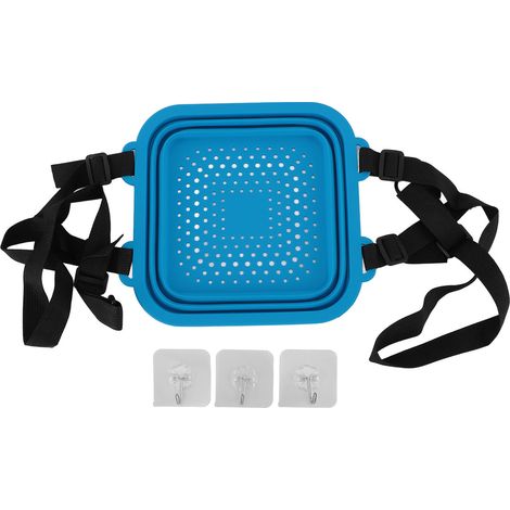 Secchiello per il ghiaccio in silicone pieghevole e portatile per la vasca da bagno, per un raffreddamento efficace e un maggiore benessere. Ideale per la casa o i viaggi. Blu. (1/5)