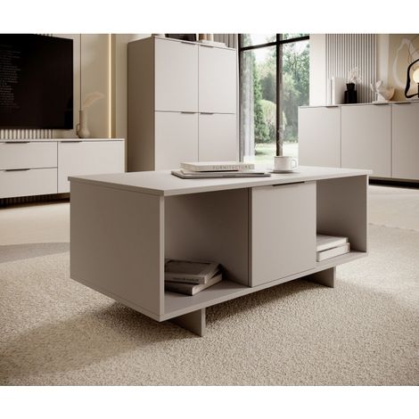 Table basse beige 100 x 55 cm Jude (1/5)