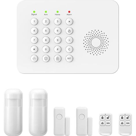 Sistema di allarme di sicurezza wireless, avvisi in tempo reale, compatibilità con la domotica, kit GSM A02 B (1/2)