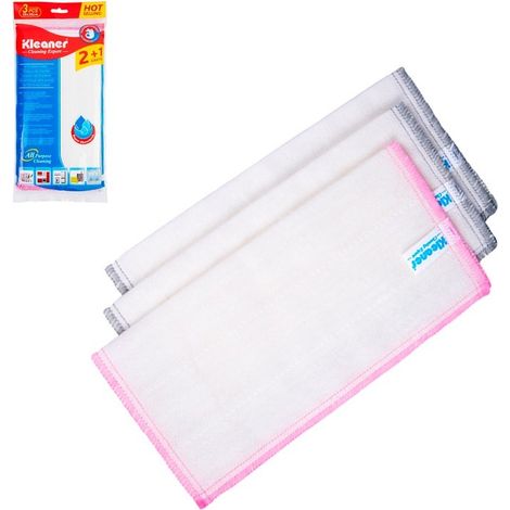 Serviette de cuisine Kleaner en microfibre 30x30cm (pack de 3 unités) (1/5)