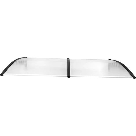 Toldo para puerta, protección contra la intemperie, diseño elegante, transparente. (1/2)