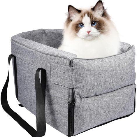 Siège pour Chien de Console Centrale en Tissu, Modèle Multifonction (1/5)
