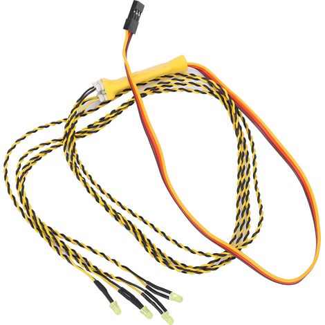Feux clignotants LED pour voitures télécommandées, kit éclairage pour modèles tout-terrain et drift