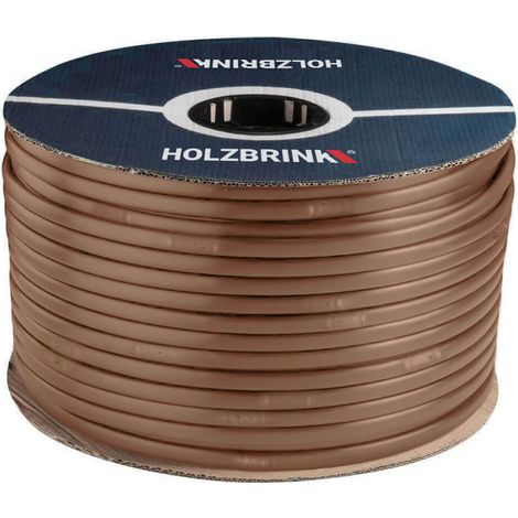 HOLZBRINK Tropfschlauch 5/8" 16mm zur Bewässerung Perlschlauch selbstreinigend, für jedes Gefälle, Profi, 25m, HTS01-P
