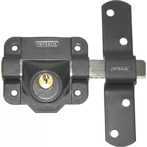 INTERFER CERROJO 9 LLAVE/SIN BOMBILLO EXTERIOR PINTADO