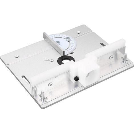 Plaque de montage en aluminium pour défonceuse, plateau pivotant pour scie sur table et atelier bois (1/5)