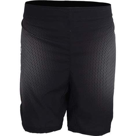 Short de sport homme imprimé pour boxe et randonnée, coupe droite, taille mi-haute, élastique, noir XL (1/5)