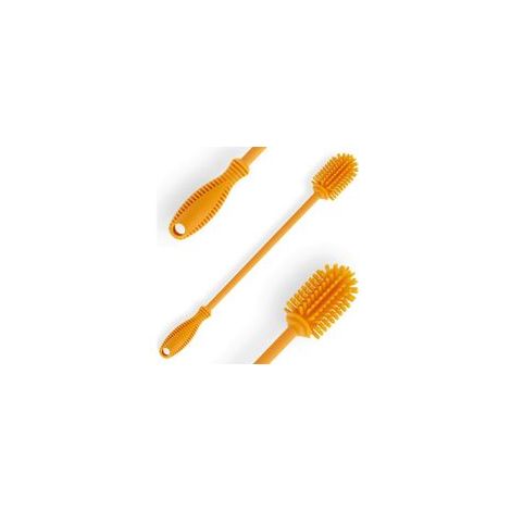 Brosse de nettoyage en silicone à long manche 31 cm, sans BPA, pour biberons, flacons – (1/4)