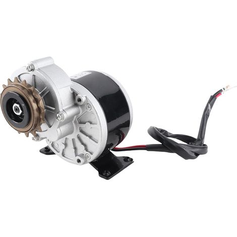 DC Gear Motor 12V 250W 2950RPM Electric Brush Reduction Motor with 16 Teeth Sprocket for Electric Bike, Scooter, Moped, Quad (1/5)