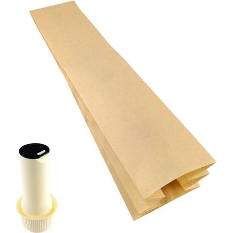 Sacchetti folletto vk 117 vk 116 20pz in carta + bocchettone porta-sacchetto compatibili