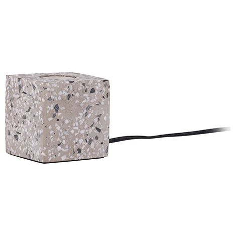 Rilche Beleuchtung Tischlampe 9x9x9cm Weiß.