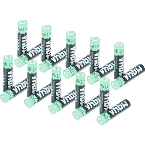 vhbw Akkus AAA, 20 Stück kompatibel mit Olympia 6111, 6131, 6811, 6122, 6411 - Akkuzellen, 1000 mAh, 1,2 V, NiMH
