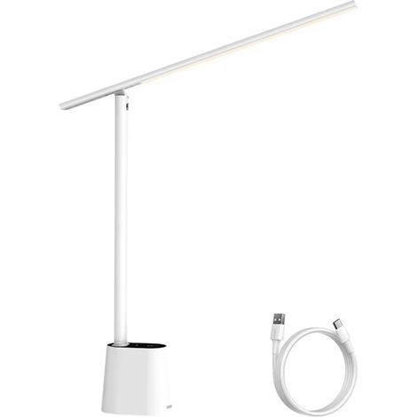 Lampe de Bureau LED Pliable, Luminosité Adaptative, Dimmable, Protection des Yeux, Lecture (1/5)