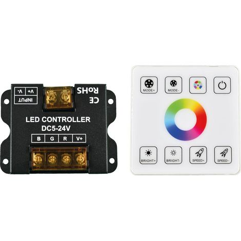 Driver per strisce LED RGB con pannello a sfioramento RF -
