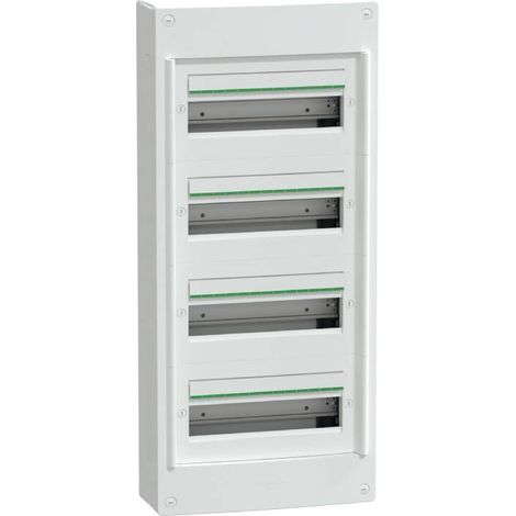 Coffret 4 rangées - 13 modules - Saillie - Sans porte - PrismaSeT XS