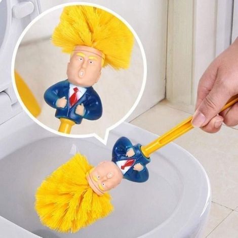 (Jaune)Brosse WC, Brosse et Support pour Cuvette de Toilette Premium avec et Poils durables pour Le Nettoyage de la Salle de Bain