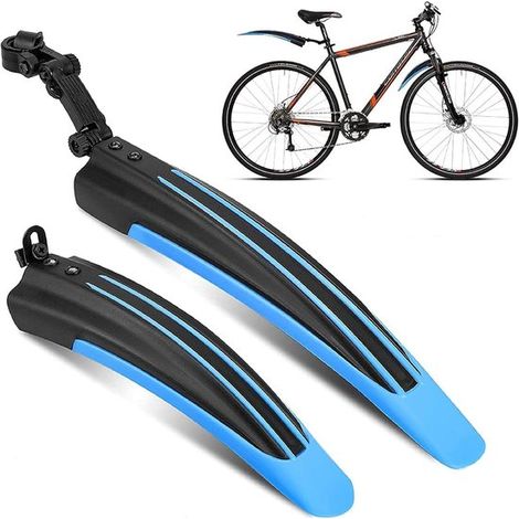 Schutzblechset Fahrradschutzbleche Passend für 20 24 Zoll Verstellbare Schutzbleche Hinterradschutzbleche Mountainbike-Schutzbleche Universal Blau (1/5)