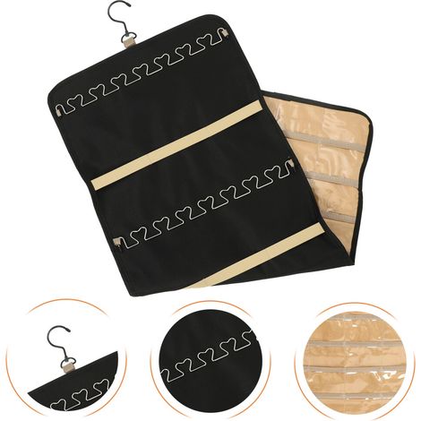 Hängender Schmuckorganizer für Schmuck, Ohrringe, Halsketten, Miss Reisetasche