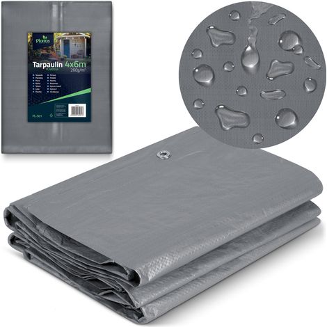 Bâche 600 x 400 cm 260 g/m2 Plonos PL-501 (1/5)