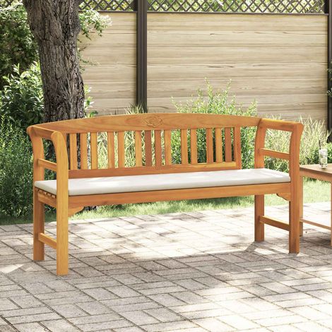 vidaXL Rose Bench Natual 157 x 46 x 82.5 cm Solid Acacia Wood